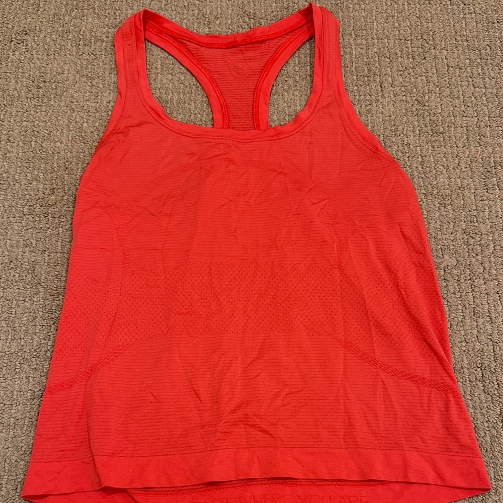 lululemon athletica Red Tank Top